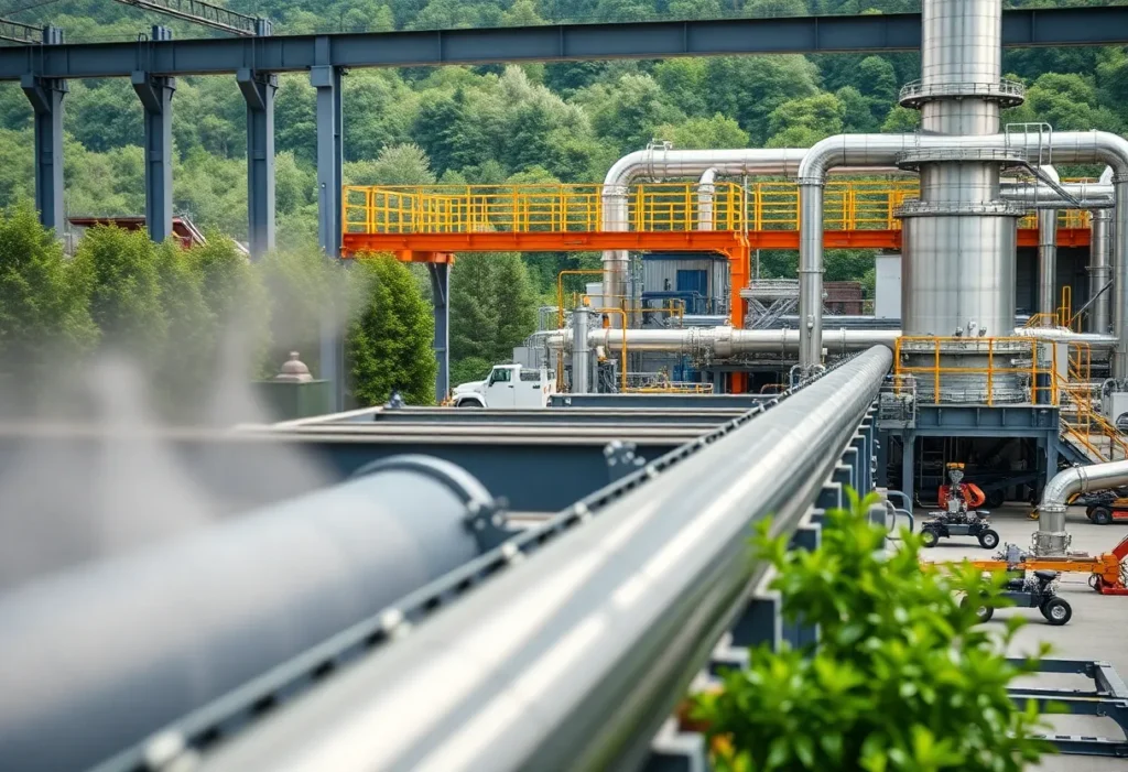 Industrial facility for rare earth elements processing