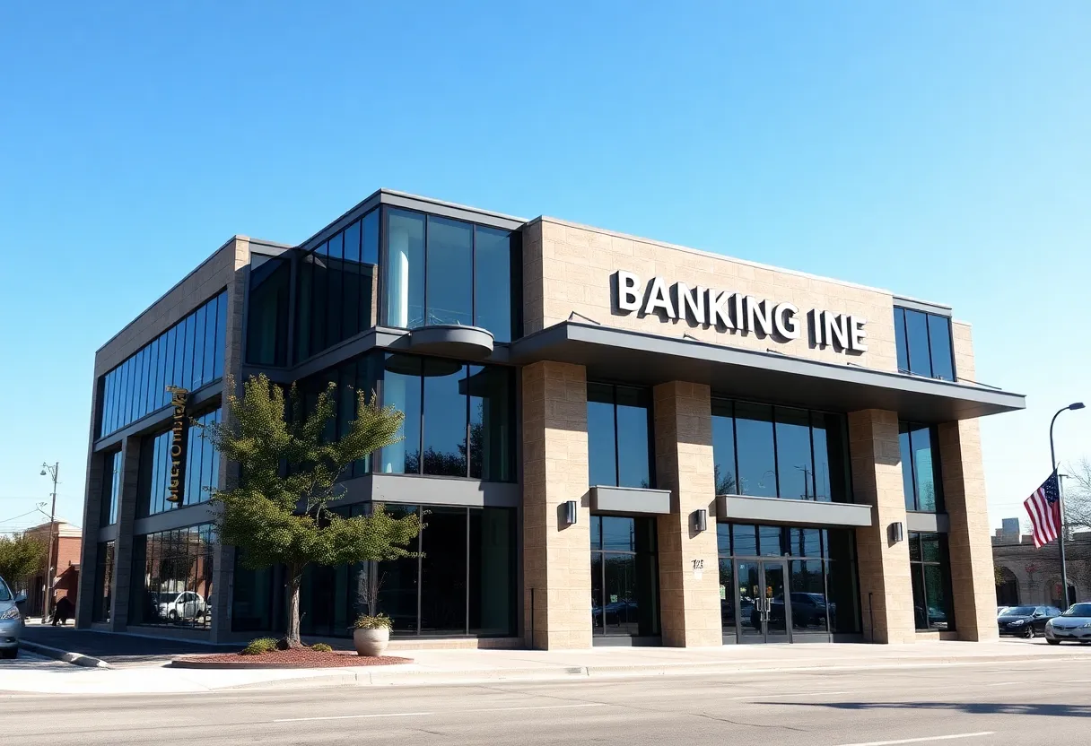 Modern banking office building in San Antonio, Texas