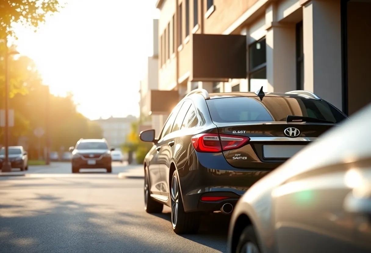 A family vehicle parked in front of a business in San Antonio