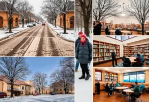 Residents of San Antonio bundled up against the cold weather