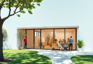 Conceptual image of a mental health diversion center in San Antonio