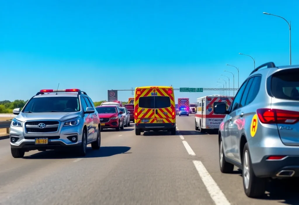 Traffic congestion on Loop 410 due to a fatal accident