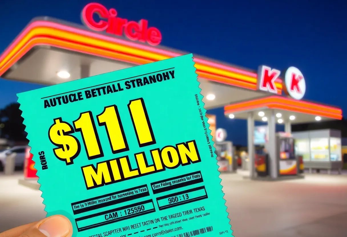 Illustration of a scratch-off lottery ticket celebrating a $1 million prize