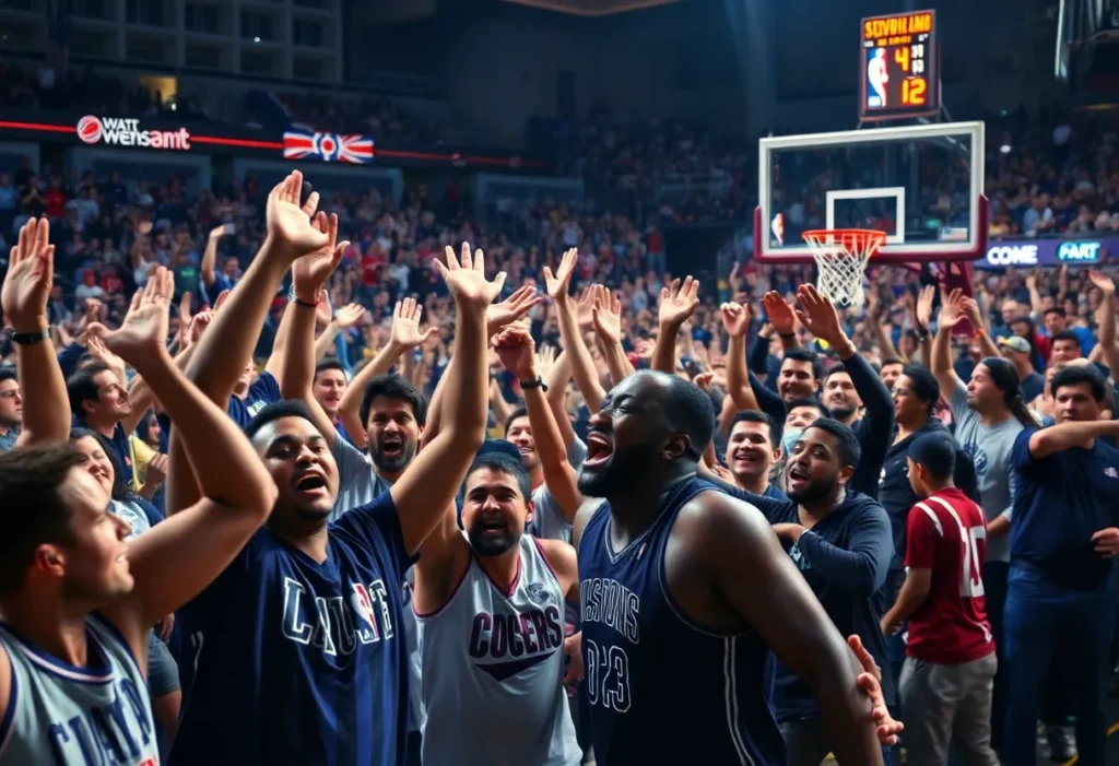 San Antonio Spurs basketball game scene
