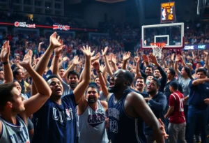 San Antonio Spurs basketball game scene