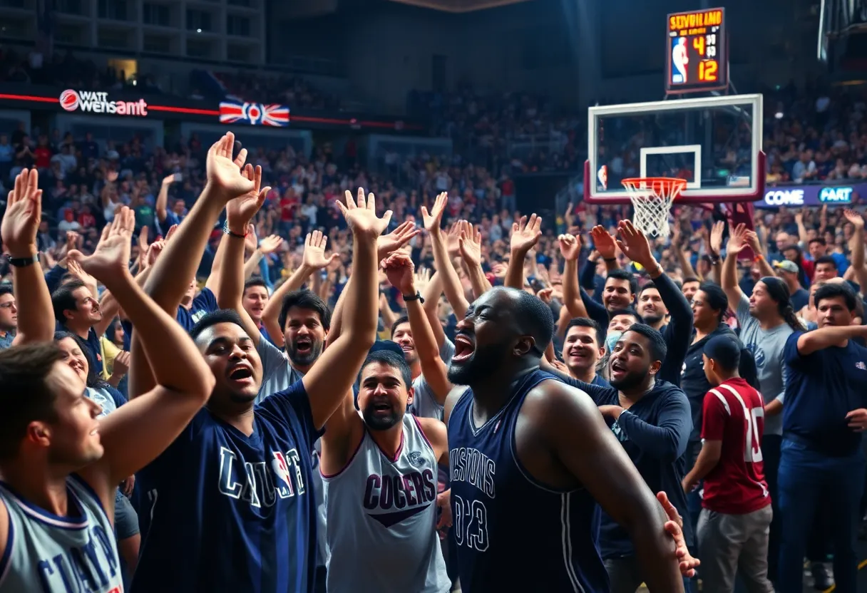 San Antonio Spurs basketball game scene