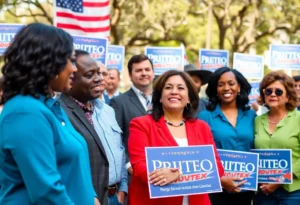 Candidates for Texas Lieutenant Governor engaging with community members