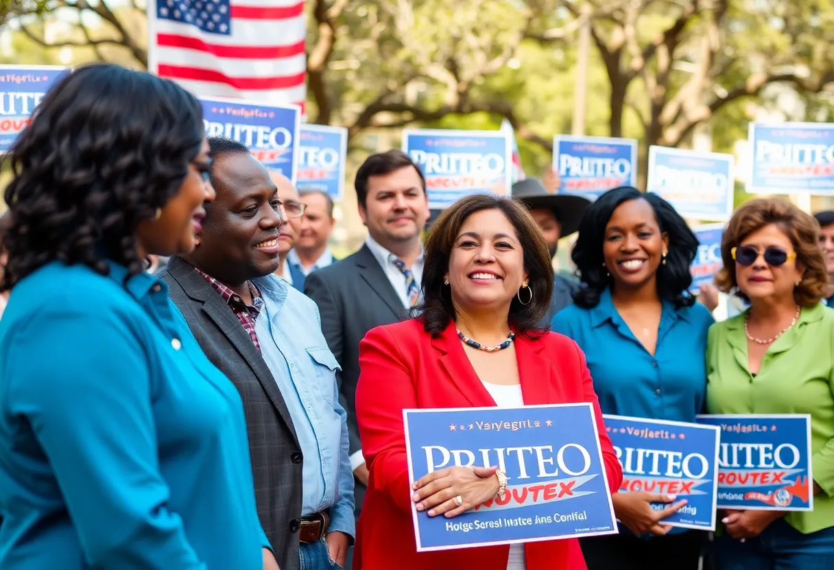 Candidates for Texas Lieutenant Governor engaging with community members