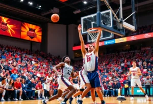 Texas Tech Lady Raiders basketball players in action during a game
