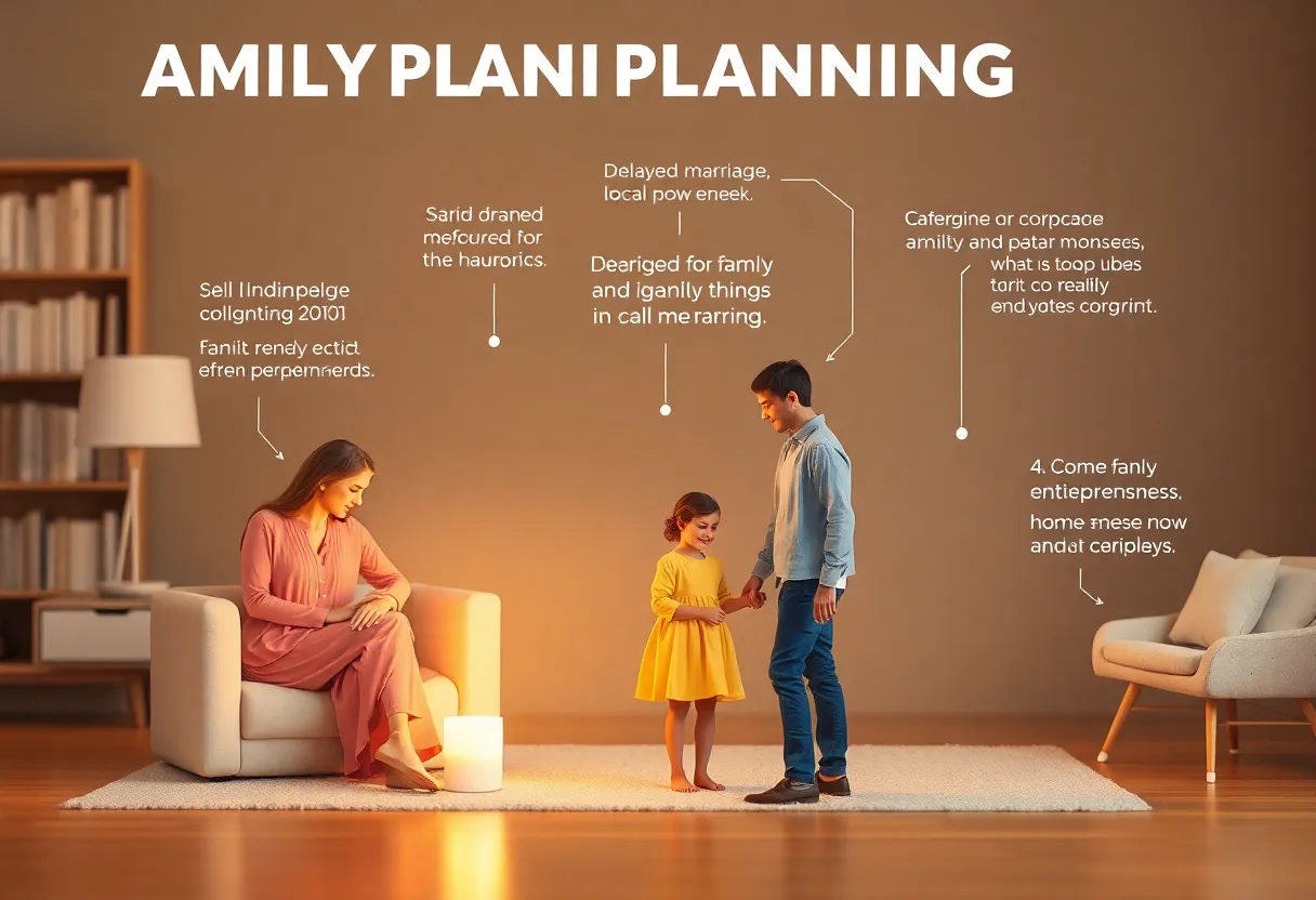 Illustration of family planning trends in the US