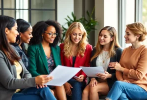 Women participating in a mentorship program in San Antonio.